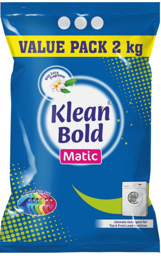 Klean Bold Matic 2 Kg - KLEAN BOLD DETERGENT POWDER